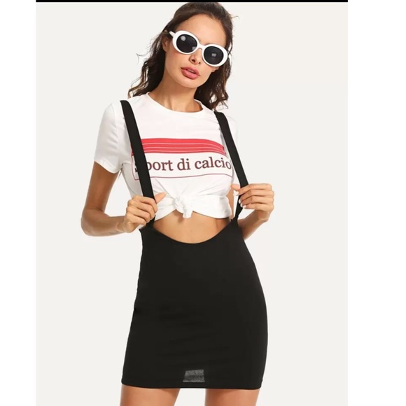 HOT NEW ITEM 🔥 Black Suspender Skirt - Picture 4 of 7